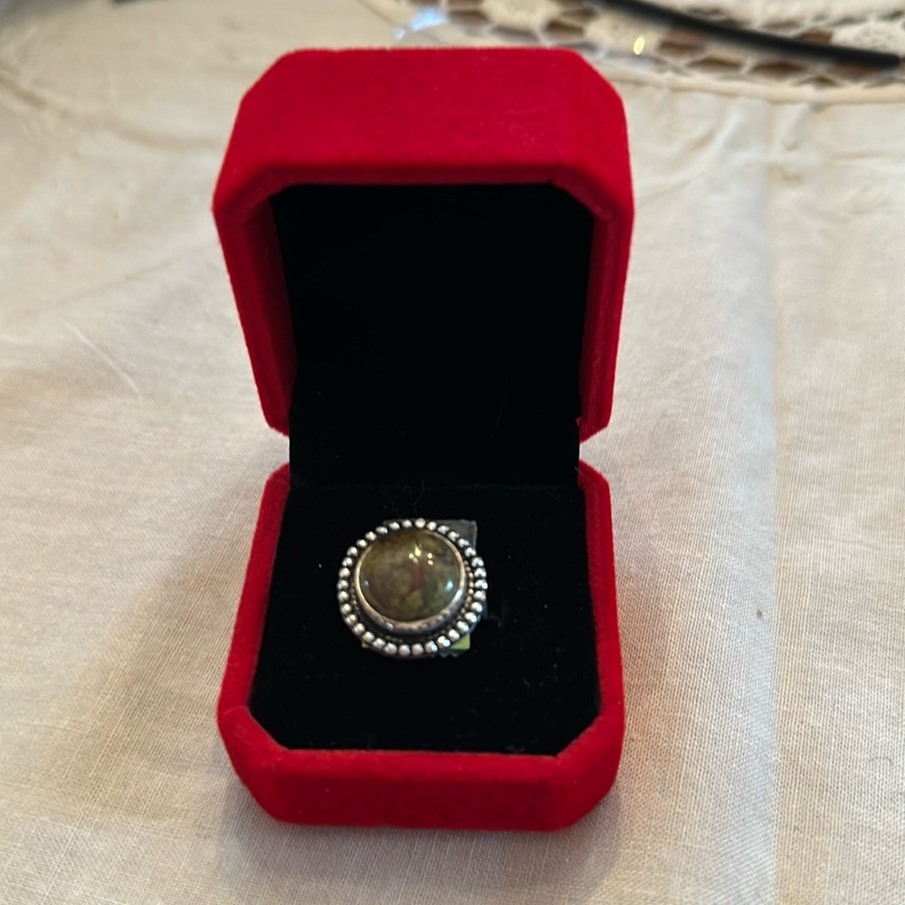 Jasper Sterling ring